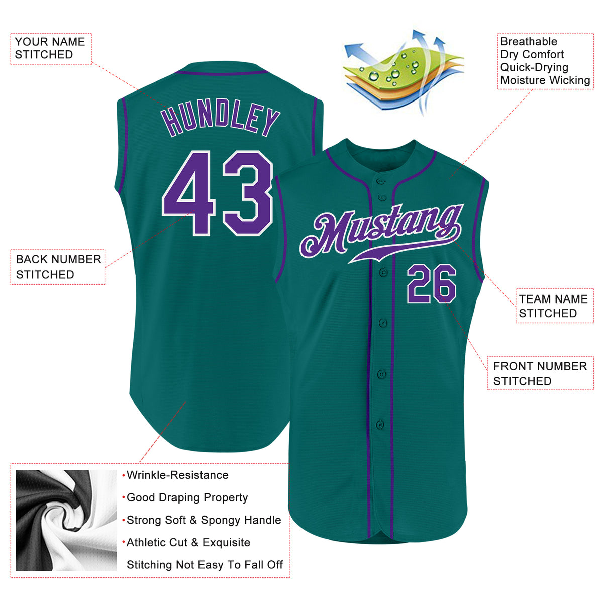 Cheap Custom Purple Aqua-White Authentic Drift Fashion Baseball