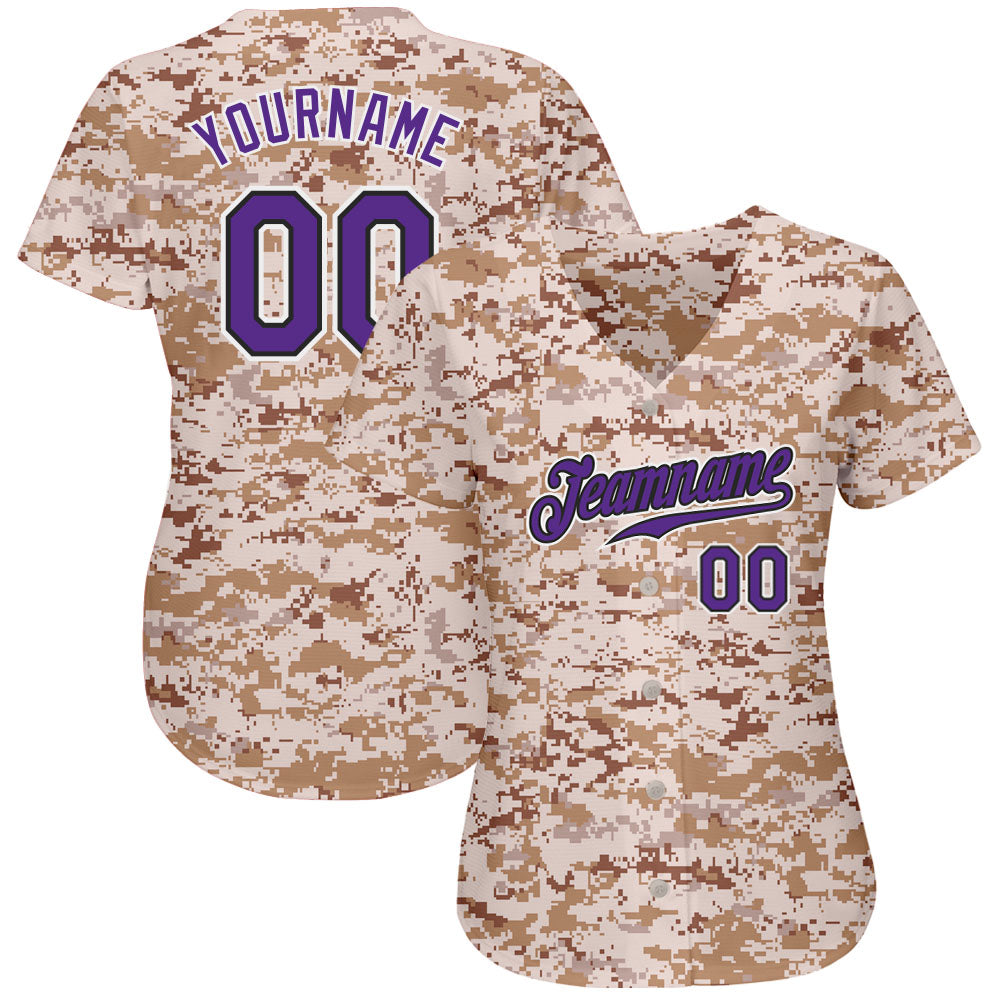 Custom Black Purple-Gold Authentic Baseball Jersey