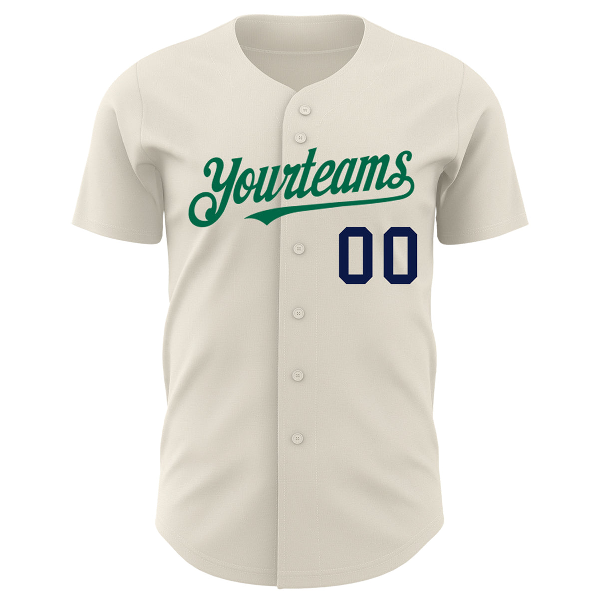 Custom Name Cream Kelly Green Yellow Baseball Jerseys Shirt - Freedomdesign