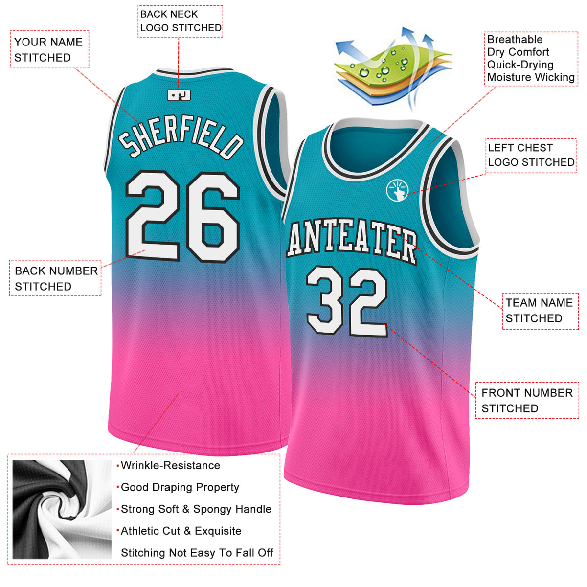 Custom Sublimated Basketball Uniforms – Gitch Sportswear