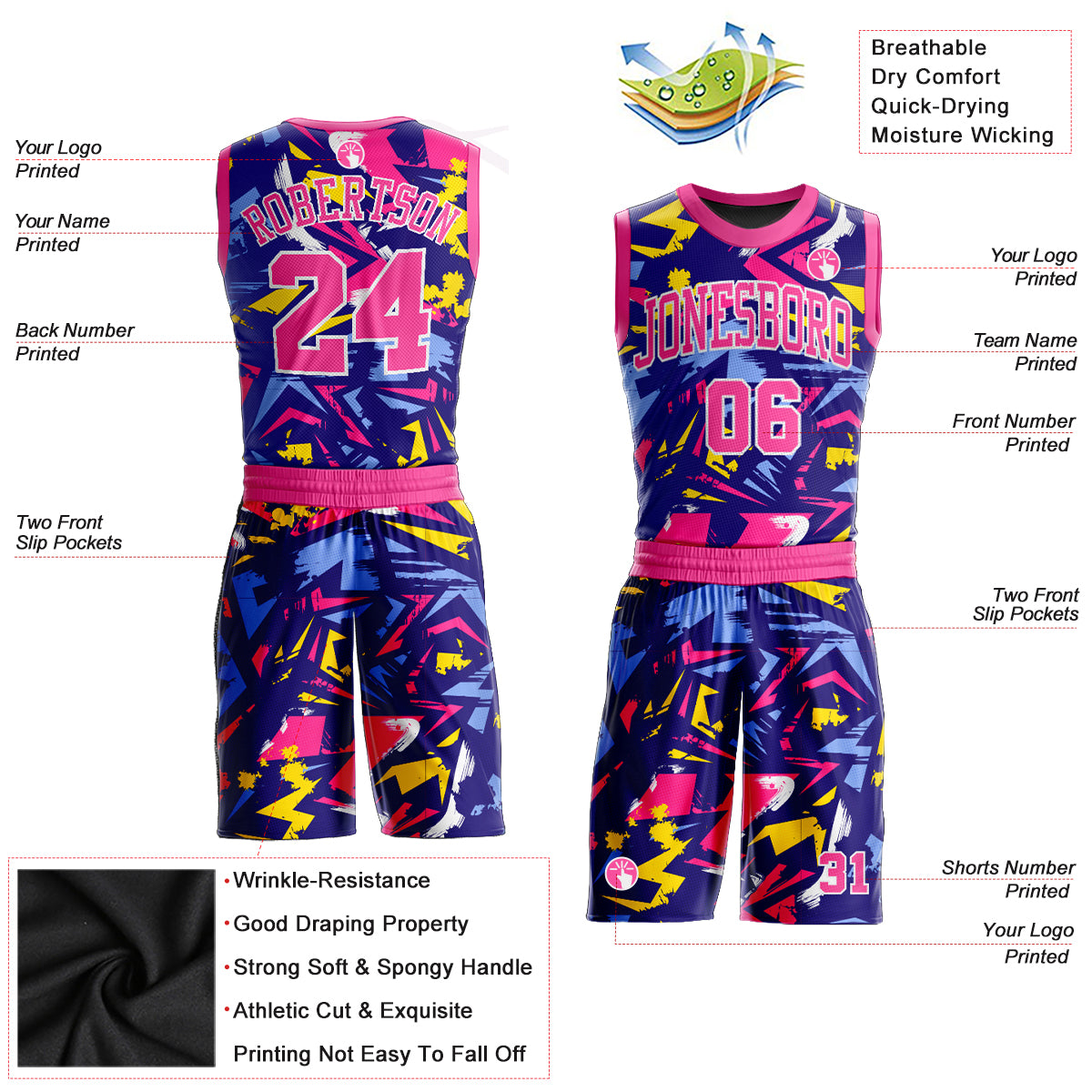 Basketball jersey Full - DP Arts & Graphics DynamicPrint