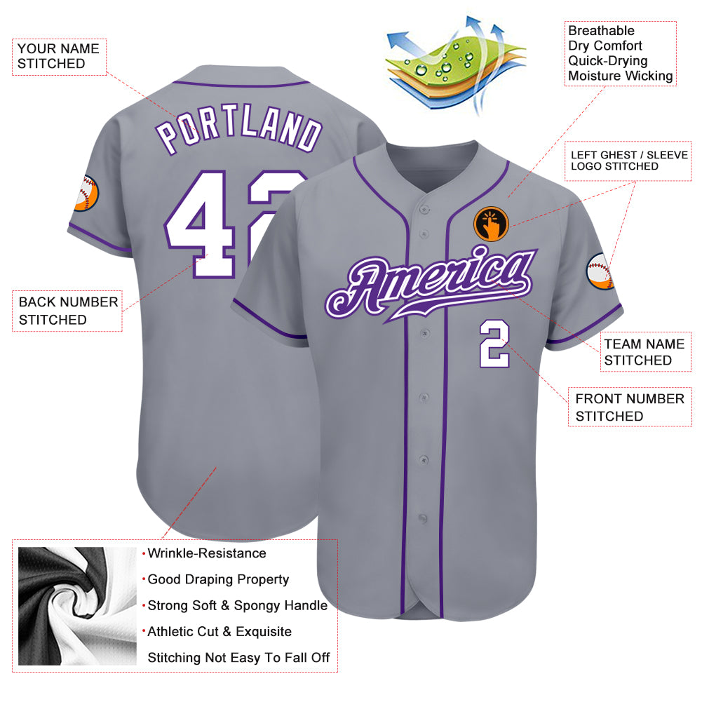 Custom Gray Baseball Jerseys, Baseball Uniforms For Your Team