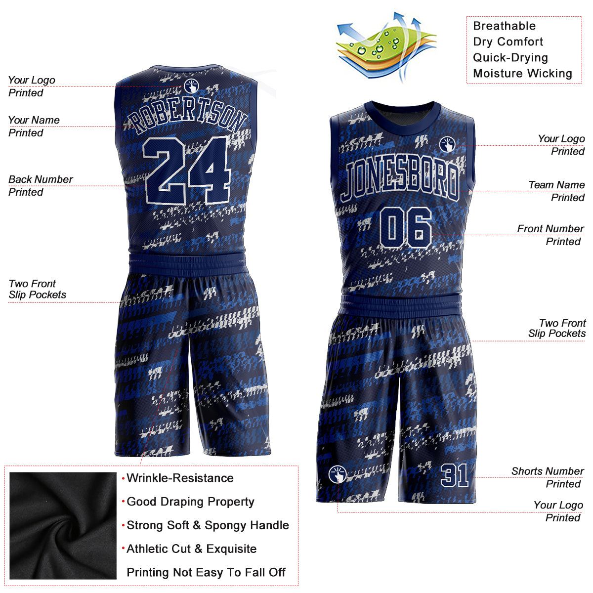 Personalized Football Jerseys Sportswear Sublimated Quick Dry Team