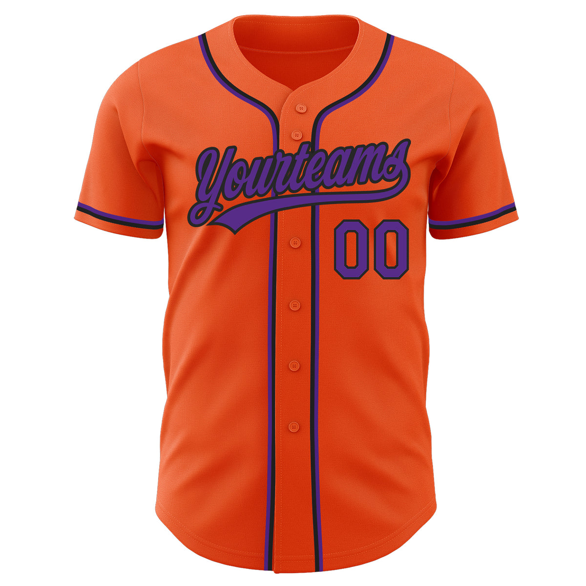 Cheap Custom Orange Purple-Black Authentic Baseball Jersey Free Shipping –  CustomJerseysPro