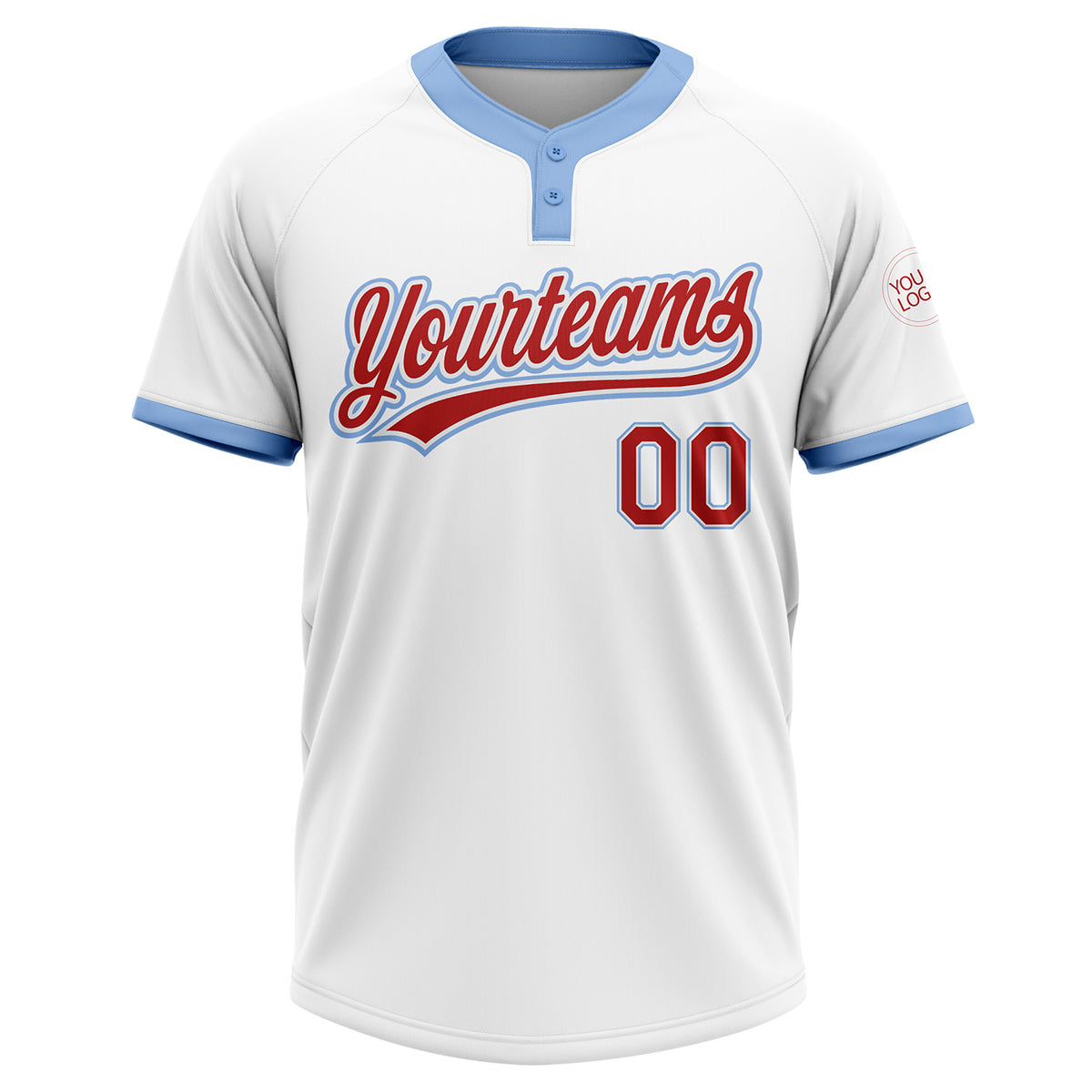 Creat Baseball Authentic White Light Blue Strip Light Blue Navy Jersey –  FiitgCustom