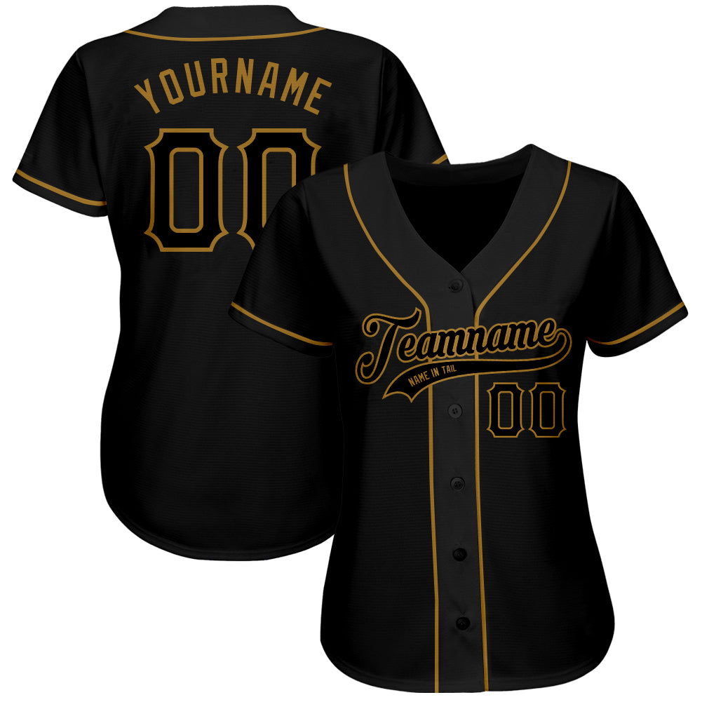 Black And Gold Hennessy Baseball Jersey - Jomagift