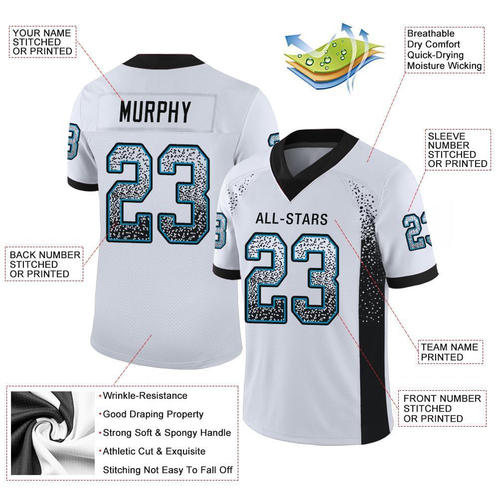 Custom Name Number Mesh Football Jerseys - Unisex Mesh Football