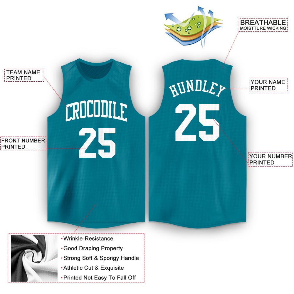 Custom Teal White Round Neck Suit Basketball Jersey – FiitgCustom