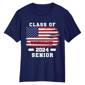 Custom Navy Red-Royal 3D Graduation Performance T-Shirt