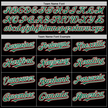 Load image into Gallery viewer, Custom Black Kelly Green-Red Line Authentic Baseball Jersey
