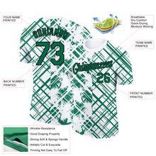 Load image into Gallery viewer, Custom White Kelly Green-Black 3D Tropical Hawaii Trees Performance T-Shirt
