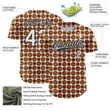 Load image into Gallery viewer, Custom White Orange-Black 3D Halloween Authentic Baseball Jersey
