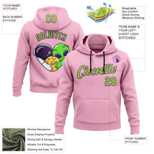 Load image into Gallery viewer, Custom Stitched Light Pink Neon Green-Purple 3D Halloween Sports Pullover Sweatshirt Hoodie
