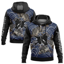 Load image into Gallery viewer, Custom Stitched Black White 3D Carp Fish Fishing Sports Pullover Sweatshirt Hoodie
