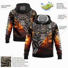 Load image into Gallery viewer, Custom Stitched Black White 3D Wild Boar Arrow Hunting Sports Pullover Sweatshirt Hoodie
