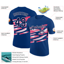 Load image into Gallery viewer, Custom US Navy Blue Navy-Neon Pink 3D Esports Performance T-Shirt
