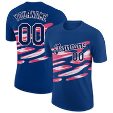 Load image into Gallery viewer, Custom US Navy Blue Navy-Neon Pink 3D Esports Performance T-Shirt
