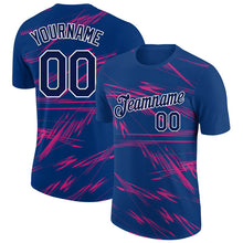 Load image into Gallery viewer, Custom US Navy Blue Navy-Neon Pink 3D Esports Performance T-Shirt
