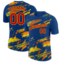 Load image into Gallery viewer, Custom US Navy Blue Red Gold-Orange 3D Esports Performance T-Shirt
