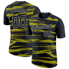 Load image into Gallery viewer, Custom Black Light Yellow-Light Gray 3D Esports Performance T-Shirt
