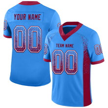 Load image into Gallery viewer, Custom Powder Blue Maroon-White Mesh Drift Fashion Football Jersey
