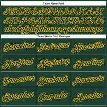 Load image into Gallery viewer, Custom Stitched Green Gold Sports Pullover Sweatshirt Hoodie
