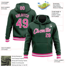 Load image into Gallery viewer, Custom Stitched Green Pink-White Sports Pullover Sweatshirt Hoodie
