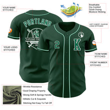 Load image into Gallery viewer, Custom Green Kelly Green-White Authentic Baseball Jersey
