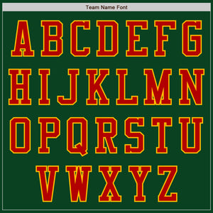 Custom Green Red-Gold Authentic Baseball Jersey