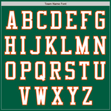 Load image into Gallery viewer, Custom Kelly Green White-Orange Authentic Baseball Jersey
