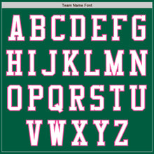 Load image into Gallery viewer, Custom Kelly Green White-Pink Authentic Baseball Jersey
