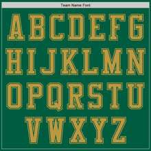 Load image into Gallery viewer, Custom Kelly Green Old Gold Authentic Baseball Jersey
