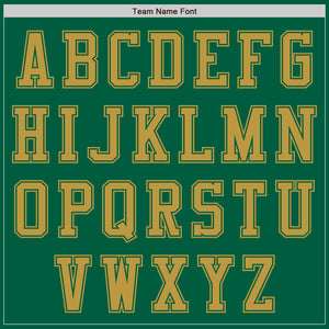 Custom Kelly Green Old Gold Authentic Baseball Jersey