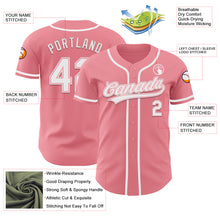 Load image into Gallery viewer, Custom Medium Pink White Authentic Baseball Jersey
