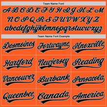 Load image into Gallery viewer, Custom Orange Black-Gray Authentic Throwback Baseball Jersey
