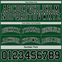 Load image into Gallery viewer, Custom Reversible Black Green-White Double Side Authentic Basketball Jersey
