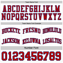 Load image into Gallery viewer, Custom Royal Red-White Reversible Double Side Basketball Jersey
