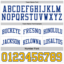 Load image into Gallery viewer, Custom Royal Gold-White Reversible Double Side Basketball Jersey
