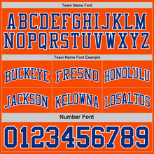 Load image into Gallery viewer, Custom Royal Orange-White Reversible Double Side Basketball Jersey
