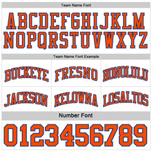 Load image into Gallery viewer, Custom Royal Orange-White Reversible Double Side Basketball Jersey
