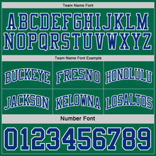 Load image into Gallery viewer, Custom Royal Kelly Green-White Reversible Double Side Basketball Jersey
