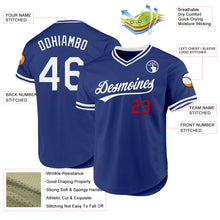 Load image into Gallery viewer, Custom Royal White-Red Authentic Throwback Baseball Jersey
