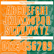 Load image into Gallery viewer, Custom Graffiti Pattern Bay Orange-Kelly Green Scratch Sublimation Soccer Uniform Jersey
