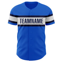 Load image into Gallery viewer, Custom Thunder Blue Navy-White Authentic Baseball Jersey
