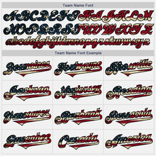 Load image into Gallery viewer, Custom White Vintage USA Flag Black-Olive Authentic Two Tone Baseball Jersey
