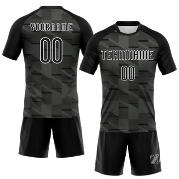 Custom Black White Lines Sublimation Volleyball Uniform Jersey