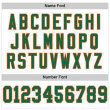 Load image into Gallery viewer, Custom White Kell Green-Orange Mesh Authentic Football Jersey
