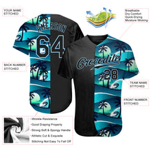 Load image into Gallery viewer, Custom 3D Pattern Design Tropical Hibiscus And Palm Trees Authentic Baseball Jersey
