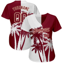 Load image into Gallery viewer, Custom 3D Pattern Design Hawaii Coconut Trees Authentic Baseball Jersey
