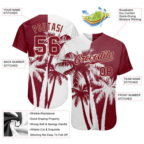 Custom Red Red-Gold 3D Pattern Design Flame Authentic Baseball Jersey Fast  Shipping – FiitgCustom